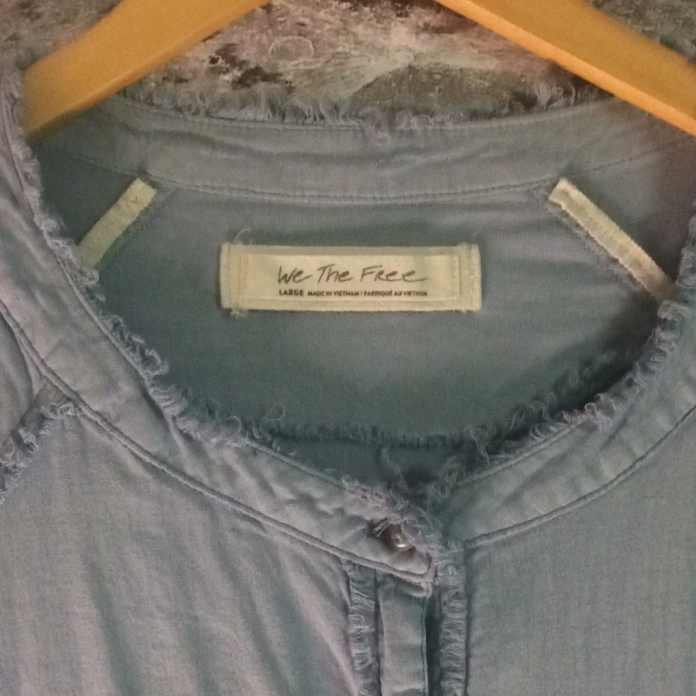 We the free denim oversized top - Picture 4 of 11